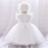 Girl's Dresses Baby Girl Dress Baptism Dresses For Girls 1st Year Birthday Party Wedding Baby Infant White Christening Princess Dress 230712