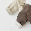 Manteau né Bébé Fille Garçon Veste En Velours Côtelé Infant Toddler Enfant Automne Printemps Hiver Chaud Épais Enfant Outwear Vêtements 0 3Y 230711