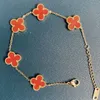 clover bracelet four leaf grass and diamond bracelet is not allergic does not fade fashionable minimalist and elegant valentines day gift