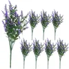 Fiori decorativi Piante verdi artificiali Finti centrotavola da esterno fai da te Flower Po Prop Lavanda