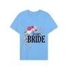 Damen T-Shirts Team Brid für Frauen Kleidung Blumendruck Brautparty Junggesellinnenabschied T-Shirt T-Shirts Kurzarm Brautjungfer Evjf Tops