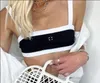 designer baddräkt dam baddräkter i ett stycke lyxiga push up bikinis C bokstavstryck Diamantsömmar sexiga delade baddräkter storlek S-XL