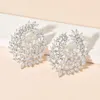 Boucles d'oreilles à tige mode européenne et américaine tempérament été Zircon femmes/filles fête de mariage défilé en direct bijoux ER-607