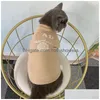 Marka odzieżowa dla psów Luksusowy projektant mody Denim Bluzy z kapturem Ubranka dla kotów z literą Outdoor Casual Płaszcze dla zwierząt domowych Akcesoria Drop Delivery Dhg6J