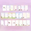 Attractive Cute Adorable Fine Texture Journal Binder Notebook With Sticky Note Pen Set Hand Account Note-Taking