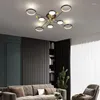 Kronleuchter Moderne 2023 Aluminium LED Cerling Lampe Für Wohnzimmer Schlafzimmer Multi-kopf Design Gold Innen Beleuchtung Lüster Dekor