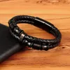 XQNI Genuine Leather Bracelet Double Layer 192123CM Color Special Charm Jewelry For Men Father's Day Gift Big Discount L230704