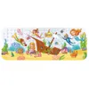 Tapis de bain 100 * 40cm Tapis de bain pour enfants Modèle de fond marin Tapis de bain pour enfants Imprimé Tapis de bain en PVC allongé pour enfants Tapis de sol de bande dessinée 230711