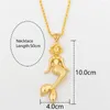 Pendant Necklaces Mermaid With Gift Box 18k Gold Plated Copper Pharaoh 60cm Chain For Women Hip Hop Rock Jewelry Accessory