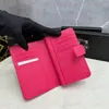 Porta carte di lusso a portafoglio lungo di lusso in più colori Porta carte di credito Portafogli pieghevoli in vera pelle con tasche interne con cerniera Borse firmate