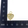 Подвесные ожерелья на День святого Валентина Подарок Сердце дизайн золотой цвет CZ Gemstone Choker Accessories Accessories для женщин модные украшения