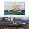 Voile Marine toile Art la chine thé Clipper Shun Lee Montague Dawson peinture à la main paysage marin décor à la maison