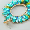 Sommer Neue Funkelnde Weiße Blumen Baumeln Ohrringe frauen Ohrringe Hochzeit Zubehör Mode-Statement Partei Schmuck