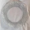 Plates 13inch Wedding Tableware Decorative Holder Trays Luxury Party Fruit Plate Table Knife Fork Spoon Mat ChargerPlate