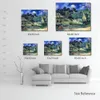 Fine Art canvas schilderij huizen met rieten daken Cordeville handgemaakte Vincent van Gogh reproductie artwork Home decor