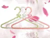 Hangers Racks 5pcs/lot 20cm/30cm/40cm Children Plastic Pearl Hanger Baby Hangers For Clothes Kids Plastic Cloth Hanger Child Clothes Rack 230711