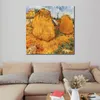 Hoge kwaliteit Vincent Van Gogh Olieverf Reproductie Hooibergen in Provence Handgemaakte Canvas Kunst Landschap Home Decor Slaapkamer