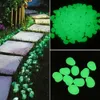 Decorazioni da giardino 50 Pz Glow In The Dark Ciottoli Pietre Rocce Per Passerelle Percorso Patio Prato Cortile Decor Luminoso 230711