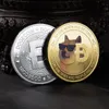 Arts and Crafts Dogecoin color relieve tridimensional moneda conmemorativa