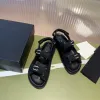 مصمم نساء Sandales Slingback Platform Dad Sandals أحذية الجلود جلود العجل مبطن الشرائح الصيفية Grandad الفاخرة الصندل الدائرية الشاطئ حزام Soft W3kf#