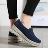 Dress Shoes WIENJEE Spring Platform Women Shoes Flats Sneakers Suede Leather Women Casual Shoes Slip On Flats Heels Creepers Moccasins 230711