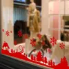 Väggklistermärken Merry Christmas Dekaler Xmas Tree Presentaskar PVC Avtagbar heminredning