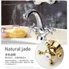 Bathroom Sink Faucets European-style Copper Gold Faucet Antique Basin Hand Washing Cold& Wash Retro Table Household Accessories