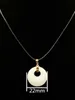Pendant Necklaces Natural White Jade Round Circle Necklace Transparent White Jade 925 Silver Pendant Necklace Generous Jewelry Gift for Woman HKD230712