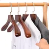 Hangers Racks Cloth hangers for luxury antique coat suit sweater jacket storage closet custom wide shoulder wooden hangers for clothes 230711