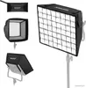 Flash Diffusers NEEWER 12.2 x 11.4 Foldable Softbox Diffuser with Grid and Bag for NEEWER NL660/SNL660/RGB660/SNL530 LED Video Light Panel R230712