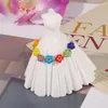 Girocollo Estate Boho Corea Fiori colorati Collana di perline Y2K Dichiarazione di fascino Colletto corto per gioielli da donna per le vacanze