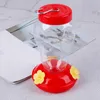 Garden Decorations Outdoor Plastic Flower Iron Hook Bird Feeder Water Bottle Hanging Hummingbird 230711