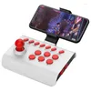 Spelkontroller Arcade Fighting Stick Joystick Ergonomisk design Halkfri gummibas kan spelas på en mängd olika plattformar