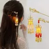 Outros Acessórios de Moda Vintage Elegante Estilo Chinês Lanterna Imitação Pérola Tassel Gancho Cabelo Pano Han Traje Acessório Ornamento 230712