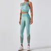 Women's Two Piece Pants Women Sports Suits Yoga Sets Lifting Squat Gym Fitness Leggings Bra Exercise Seamless Clothes Sportswear Active