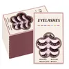 Thick Curled Colored False Eyelashes Fluffy Handmade Reusable Multilayer 3D Fake Lashes with Color Full Strip Lashes Extensions