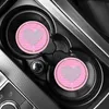 2 Stuks Hart Vorm Auto Coaster Water Cup Matten Auto-interieur Diamant Bekerhouder Insert Pad Antislip Mat gadget Decor Auto Accessoires