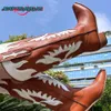 Сапоги Brown Wings Western Cowboy Boots для женщин 2023 винтажные рисунки женская обувь Cowgirls Retro Street Dress Boots L230712