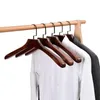 Hangers Racks Cloth hangers for luxury antique coat suit sweater jacket storage closet custom wide shoulder wooden hangers for clothes 230711