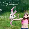 Gun Toys 2in1 Bow и автоматическое оружие электрическая пузырьковая машина стрельба по бою водяной пистолет Bazooka Bubble Soal Soam Outdoor Toy 230711