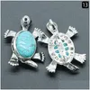 Charms Pierre Naturelle Petite Tortue Broche Lapis Lazi Améthyste Rose Quartz Tortue Cristal Pendentif Diy Boucles D'oreilles Collier Bijoux Dro Dhu7U