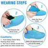 Shoe Parts Accessories Men White Covers Zipper Reusable Waterproof Shoes Cover Womens Galoshes Non Slip Overshoes Silicone Rain For 230711
