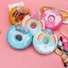 Waterflessen Cartoon Tritan-fles voor kinderen Bpa-vrij Donuts Creatieve siliconen draagbare waterkoker met rietje