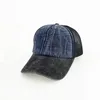 Czapki z daszkiem Letnia czapka z daszkiem Mesh Men Washed Oddychające patchworkowe czapki z daszkiem dla kobiet Hip Hop Trucker Hat