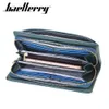レディース財布大容量長財布ジッパーコインポケット付き女性のための高品質レッドソフトレザー財布レディースクラッチ財布 L230704