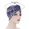 Ethnic Clothing Muslim Women Bonnet Cancer Hat Chemo Cap Hair Loss Pleated Head Scarf Turban Wrap Cover Print Fashion Beanies Skul265j