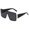 선글라스 대형 프레임 결합 된 바디 여성 브랜드 디자이너 럭셔리 태양 안경 야외 레저 안경 UV400