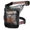 Waist Bags Thick Crazy Horse Leather Men Design Casual Coffee Classic Shoulder Sling Bag Fashion Travel Fanny Belt Pack Leg 2115 230711