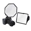 Flash Diffusers Hoge Kwaliteit Universele Octagon 20cm + 15x20cm Draagbare Flash Diffuser Kits Voor Externe Flash Speedlite Photo Studio SoftBox R230712