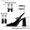 Sandalias Bombas de plataforma para mujer Correa de tobillo Moda Marry Jane Slingback Pumps Zapatos 2023 Brand New Sweet Block High Heels T230712